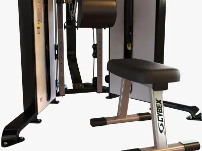 Gym FUNCTIONAL TRAINER 3D model