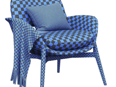 Contemporary armchair MARTHA 3d model Low-poly 3D model