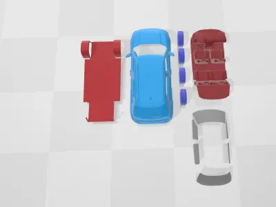 Hyundai Inster 2025 - Separate Parts STL Model 3D print model