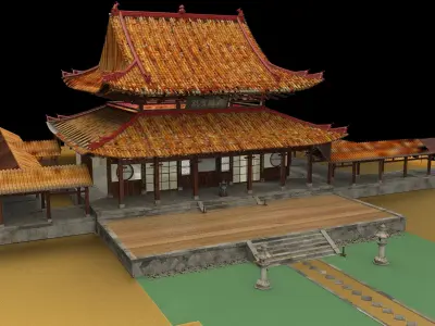 Chinese ancient house 3D model 42