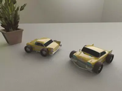 plastic toy car package 3D model