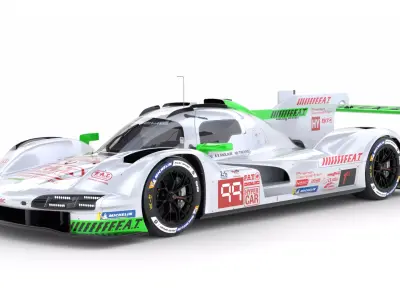 Porsche 963 LMDh 2025 WEC 3D model