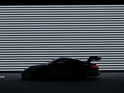 Porsche 911 GT3 Brabus Low-poly 3D model