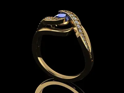 DIAMOND RING Free 3D print model get