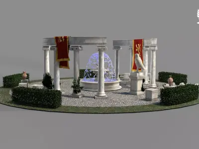 Roman Island Square 3D model