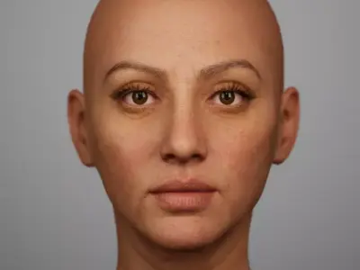 Custom Metahuman Face Texture 3D model