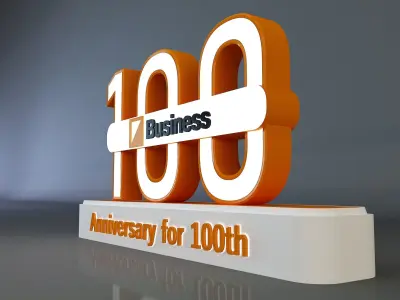  100 years anniversary 3d model a661d 3D model