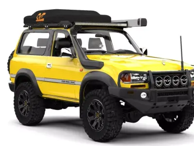 TOYOTA SERIE 80 3DOORS  3D model