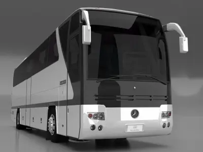 Bus Mercedes Benz O403 Low-poly 3D model