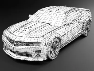 Chevrolet Camaro ZL1 Low-poly 3D model