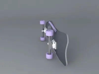 Christian Hosoi Hammerhead skateboard Free 3D model