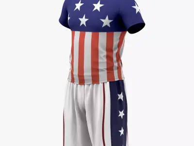 Summer Outfit Low-poly 3D model