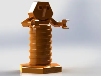 Mascot Grabby Free 3D model