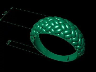 DIANA woman ring 3D print model