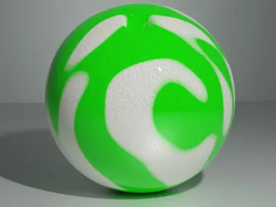 Bowling Ball Flubber 3D model