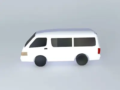 Toyota Hiace at Tokyo, Japan Free 3D model