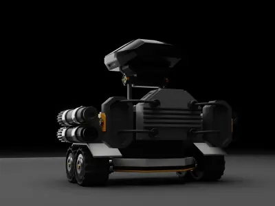 scifi robot 3D model