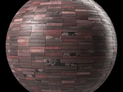 Stone Wall Materials 103- MultiColor StoneWall - Pbr Seamless Texture