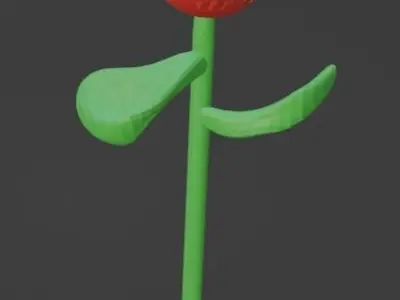 Tableset Low-poly 3D model