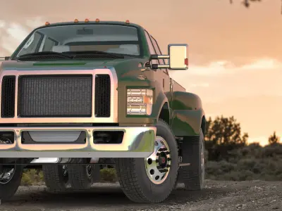 Generic Pickup Rigged 3D model