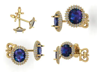 Earrings ri17 3D print model