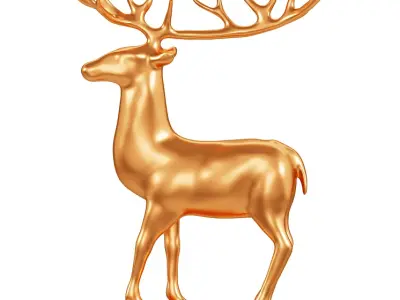 Deer Sculpture 3D model