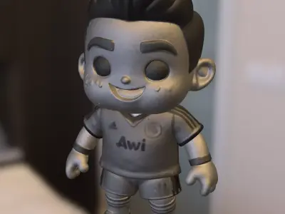 Cartoon Soccer Player  3D model