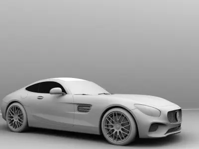 Mercedes amg sports car 3D model by abhishekwarotkar