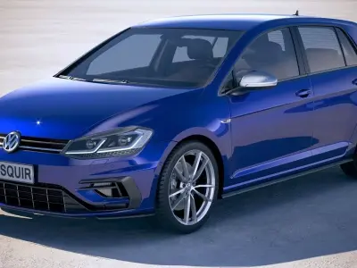 Volkswagen Golf R 2018 3D model