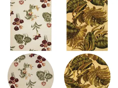 4 in 1 Rug Collection No 7 Low-poly 3D model