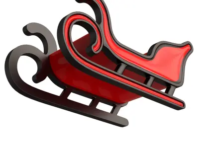 Mini Christmas Sleigh 3D print model