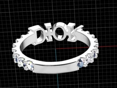 dior ring 3D model