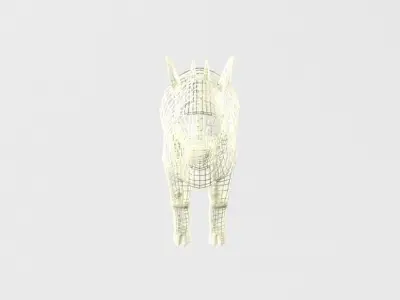 Little Goat Low-poly 3D model