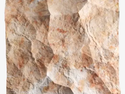 505-RockPanel sandstone rock wall art 3D model