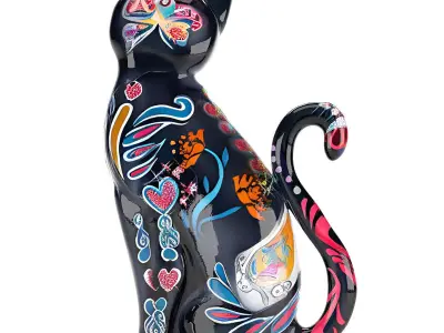 Alebrije Black Cat 3D model