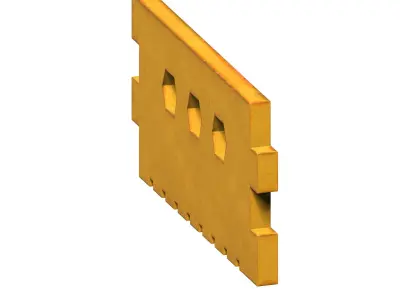 PLASTIC ROAD SAFETY BARRICADES Low-poly 3D model