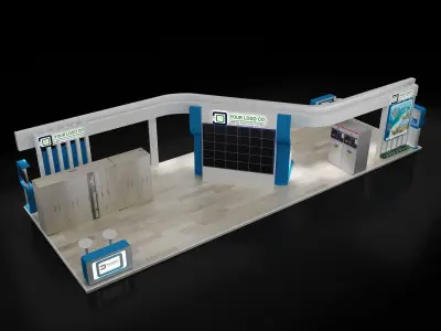 Booth Exhibition Stand a 618 3D model