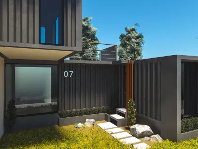 Container Home Free 3D model