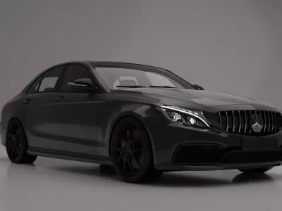Mercedes Benz-C63 AMG 3D model