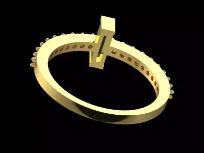 Jewelry stl 3dm Ring Model jr00225 3D print model