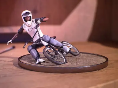 Biker - Rider - BMX 3D model