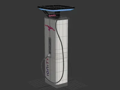 EV Ionity Charging Station 2 3D model
