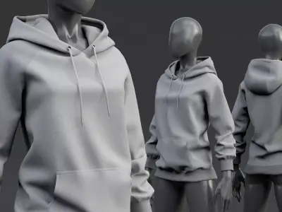 Nike Hoodie  3D model