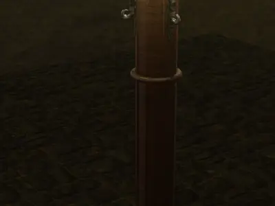 lowpoly Street lamp Free low-poly 3D model