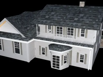Natalia house Low-poly 3D model