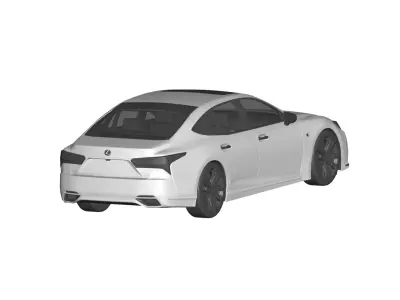 Lexus LS500h  3D model