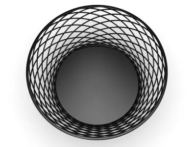 d box wire basket 3D model