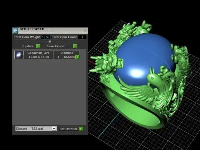 RINGS DRAGON 3D print model
