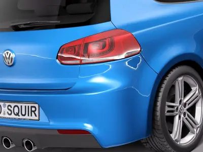 Volkswagen Golf R 2012 3D Model 3D model