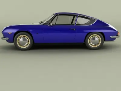 Lancia Fulvia Sport Zagato 3D model